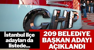 CHP'de İstanbul'un ilçeleri dahil 209 belediyenin başkan adayı belli oldu