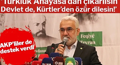 Şeyh Said'den özür dilenmesini isteyen, Kürt meselesinin kaynağı olarak Kemalizmi gören HÜDA PAR'ın talepleri arasında Türk tanımlamasından vazgeçilmesi de var.