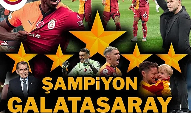 2024-25 sezonu Süper Lig şampiyonu Galatasaray!