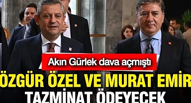 Akın Gürlek dava açmıştı: Özgür Özel ve Murat Emir tazminat ödeyecek