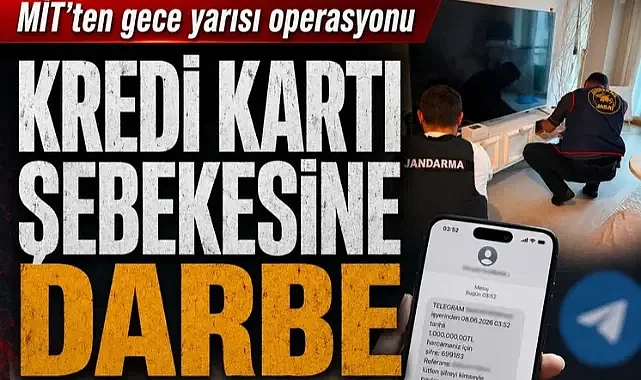 MİT'ten kredi kartı şebekesine operasyon! Gece gelen mesajlar siber saldırı çıktı